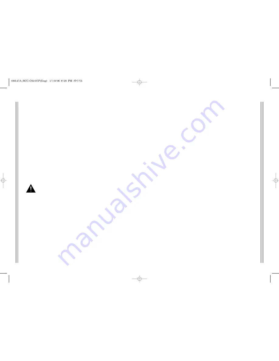 Samsung SCC-C6407(P) Owner'S Instructions Manual Download Page 3