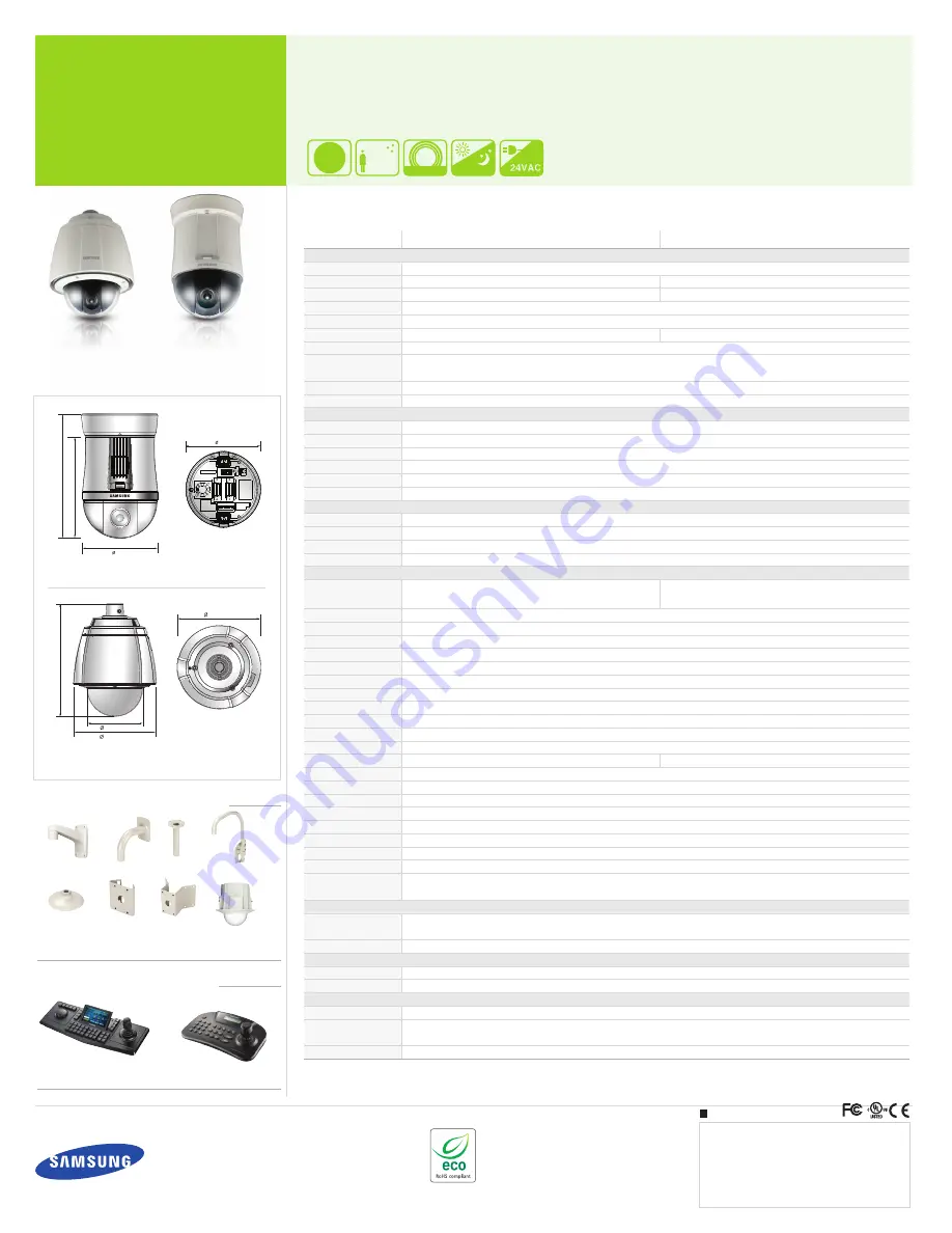 Samsung SCP-2370TH Specifications Download Page 2