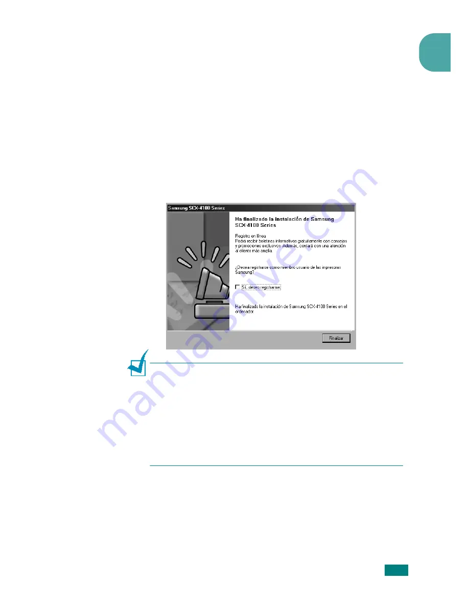 Samsung scx-4100 series Manual Del Usuario Download Page 33