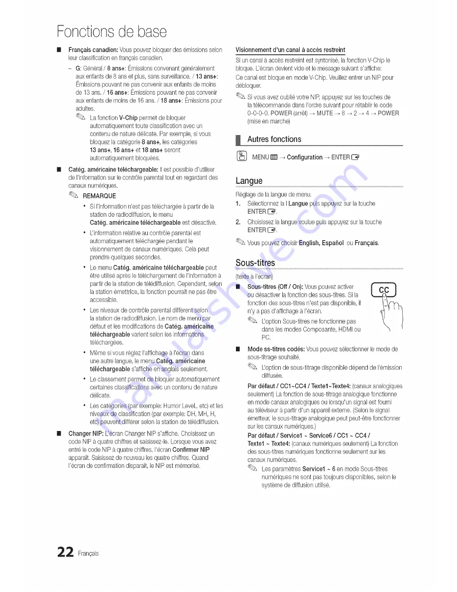 Samsung Series 5 500 LN40C500 User Manual Download Page 94