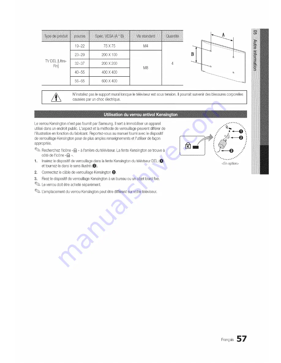 Samsung Series 7 7000 UN55C7000 Скачать руководство пользователя страница 57