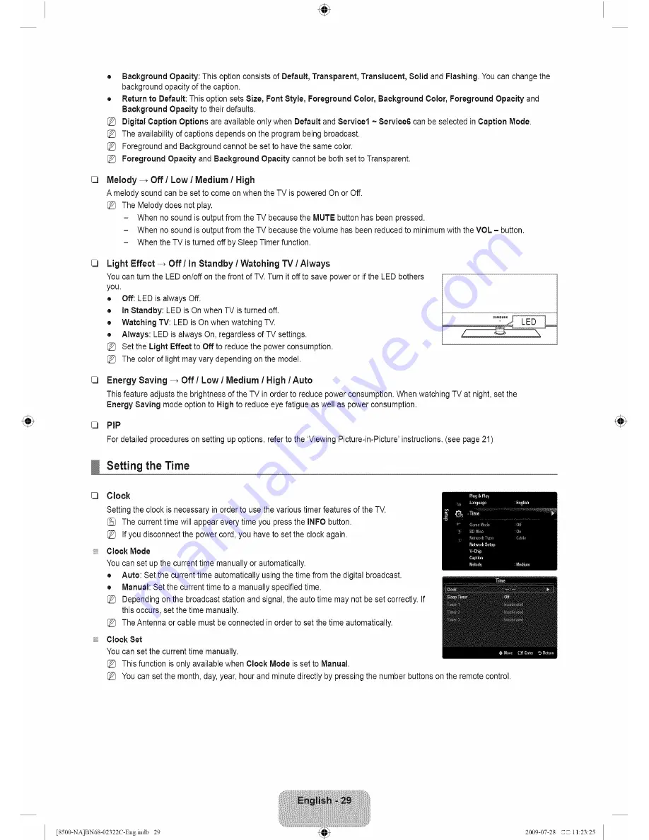 Samsung series 8 8500 User Manual Download Page 31