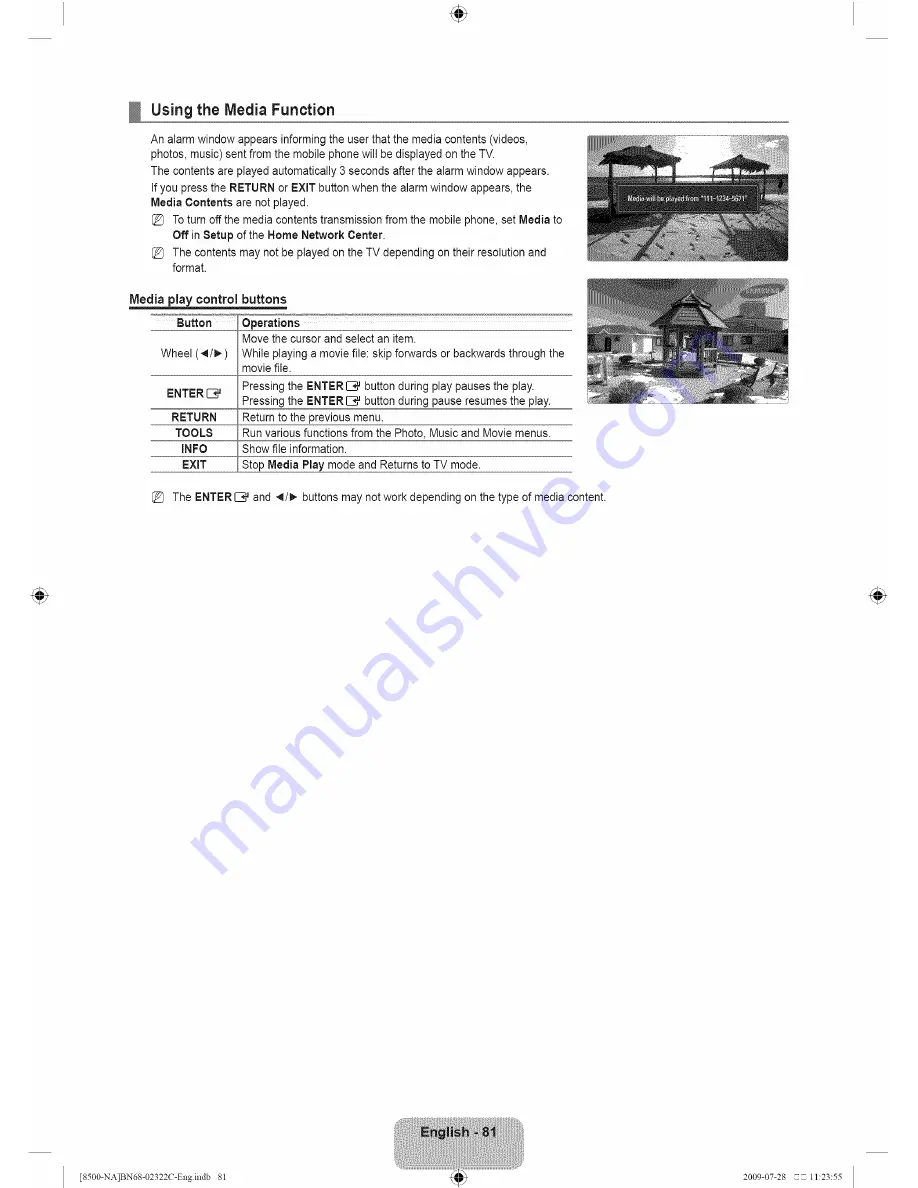 Samsung series 8 8500 User Manual Download Page 83