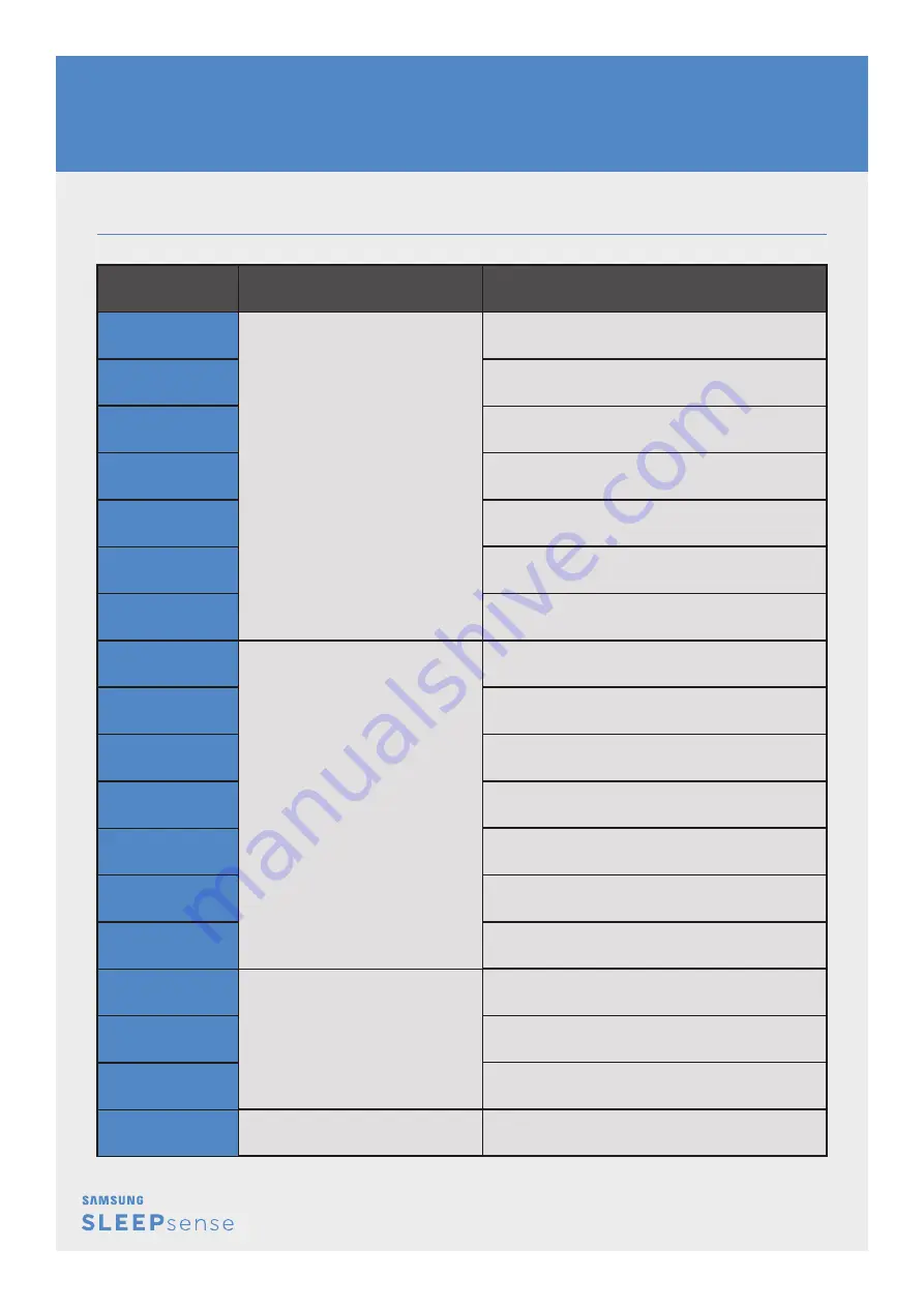 Samsung SLEEPsemse AR07K5170HA3 Manual Download Page 11