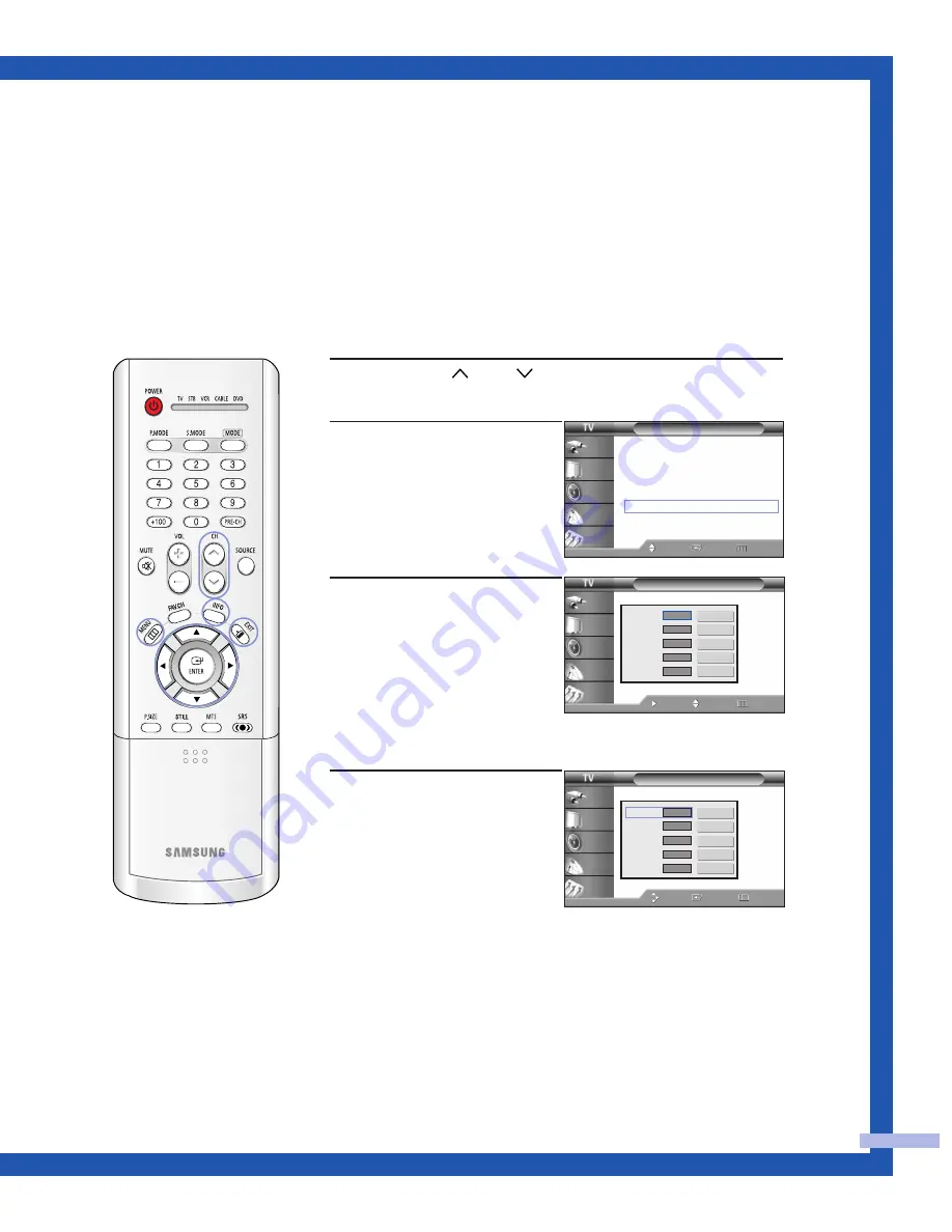 Samsung SP-61L3HR Скачать руководство пользователя страница 33