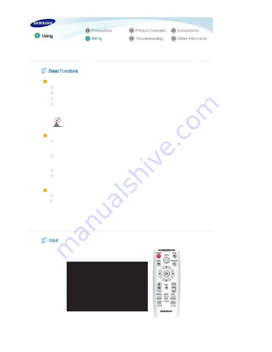 Samsung SP-L330W - LCD Proj XGA 500:1 3330 Lumens HDmi S-vid 8.4LBS... Instructions Manual Download Page 29