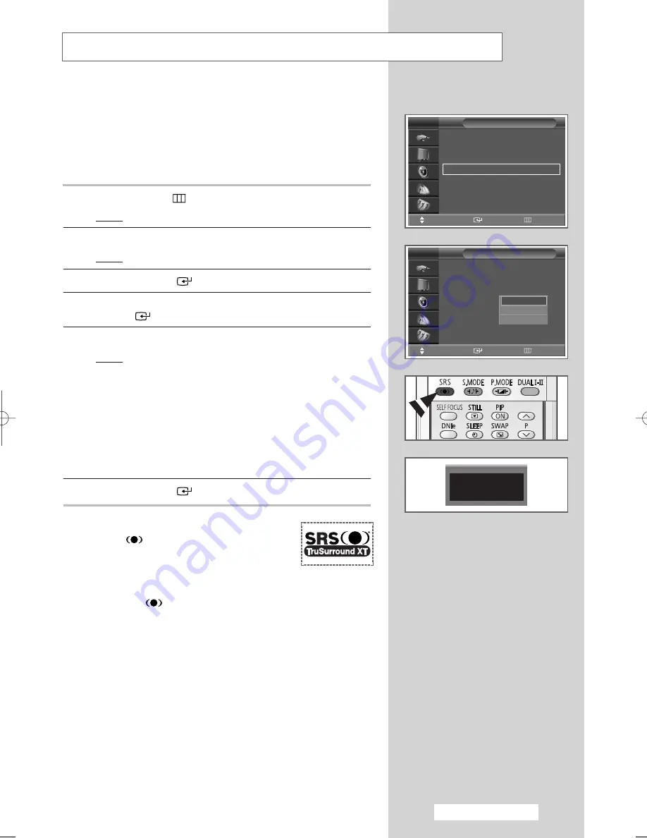 Samsung SP43T9 Owner'S Instructions Manual Download Page 45