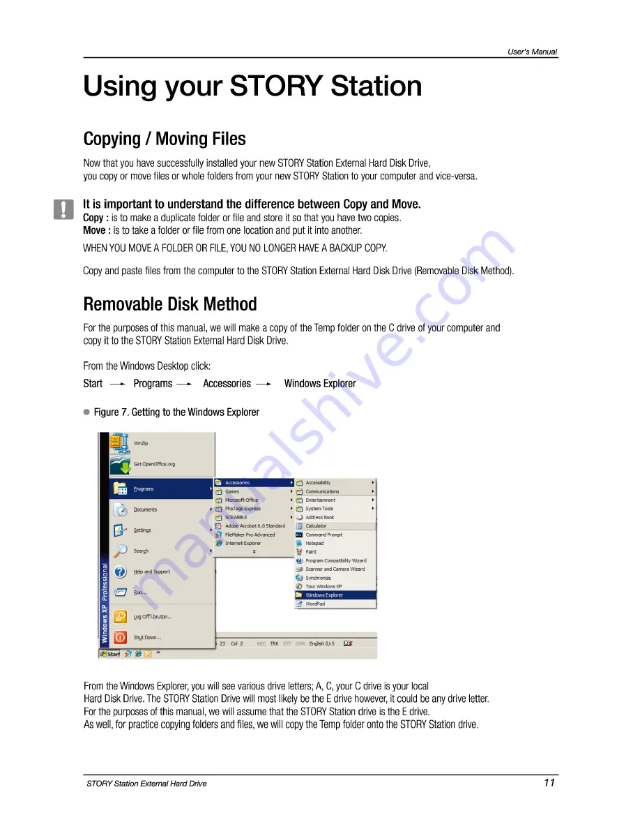 Samsung STORY Station HX-DU050DB User Manual Download Page 11