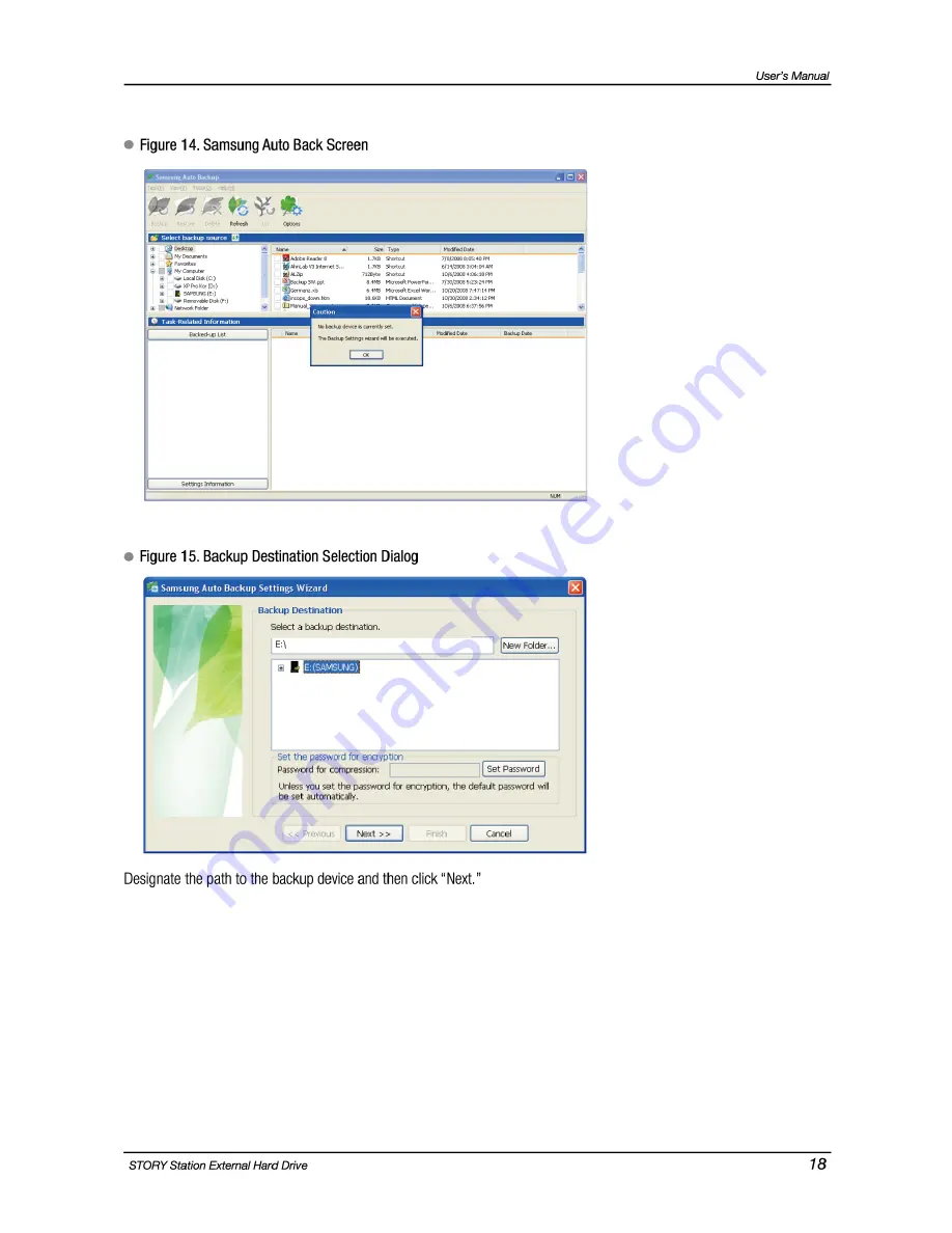 Samsung STORY Station HX-DU050DB User Manual Download Page 18