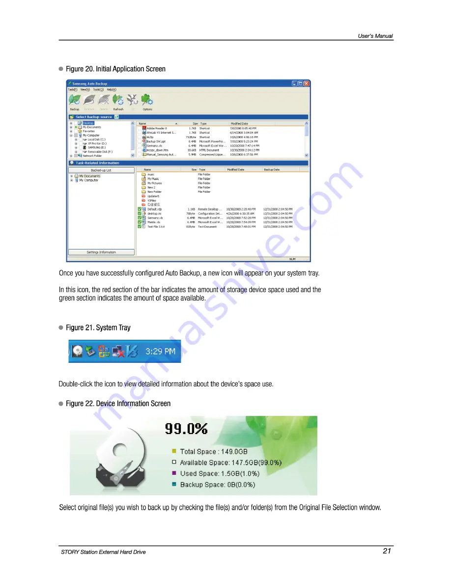 Samsung STORY Station HX-DU050DB User Manual Download Page 21