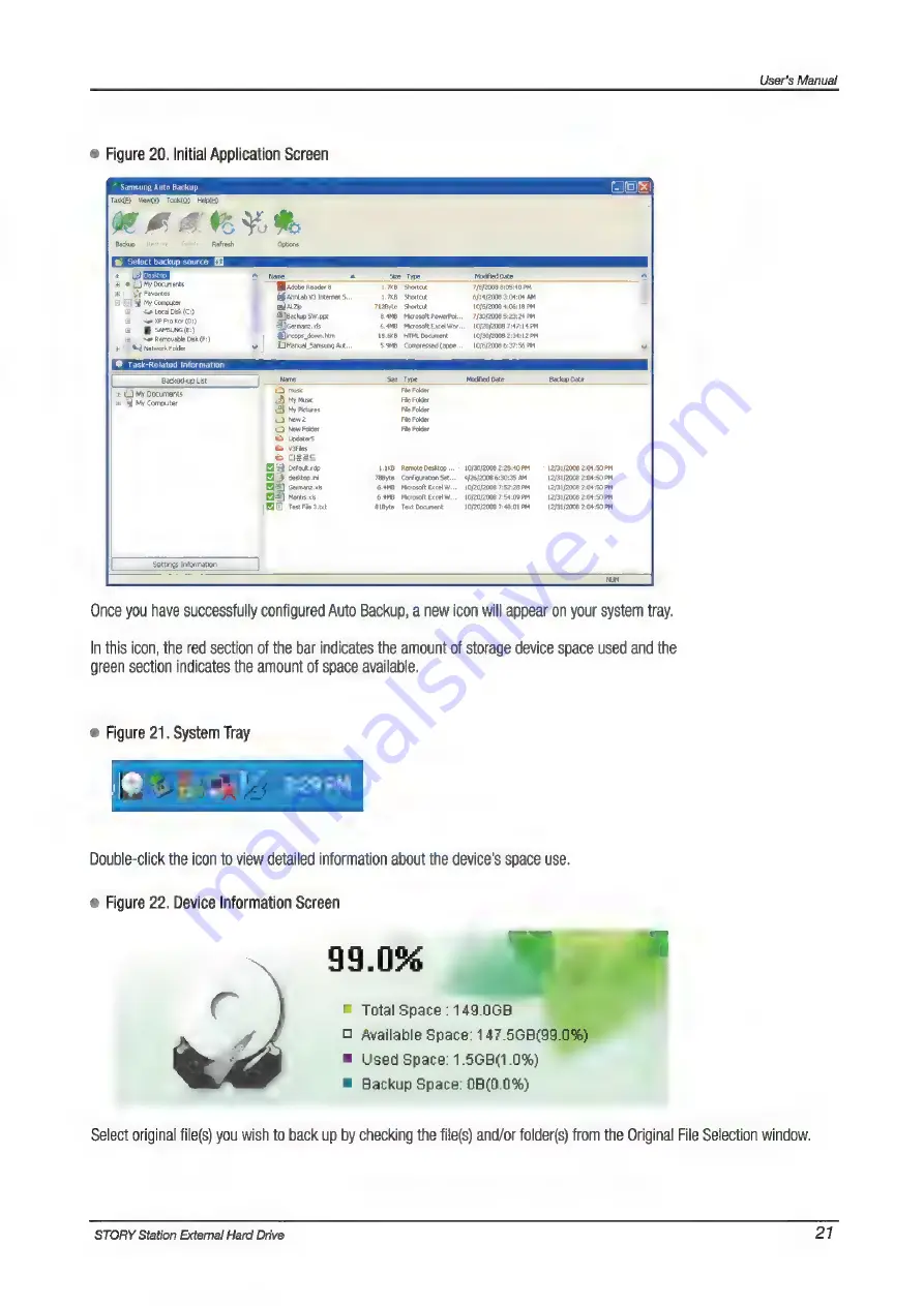 Samsung STORY Station User Manual Download Page 21