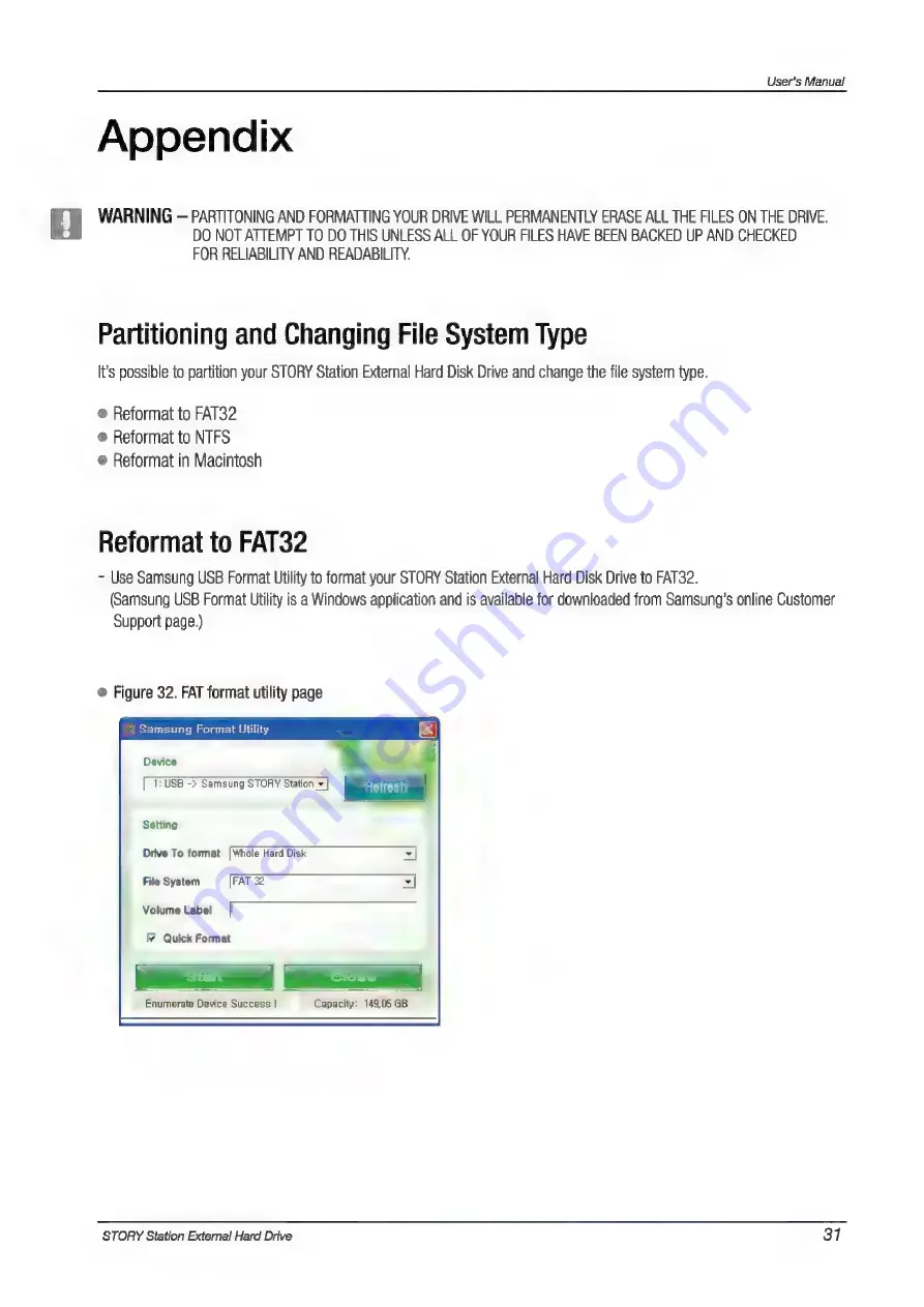 Samsung STORY Station User Manual Download Page 31