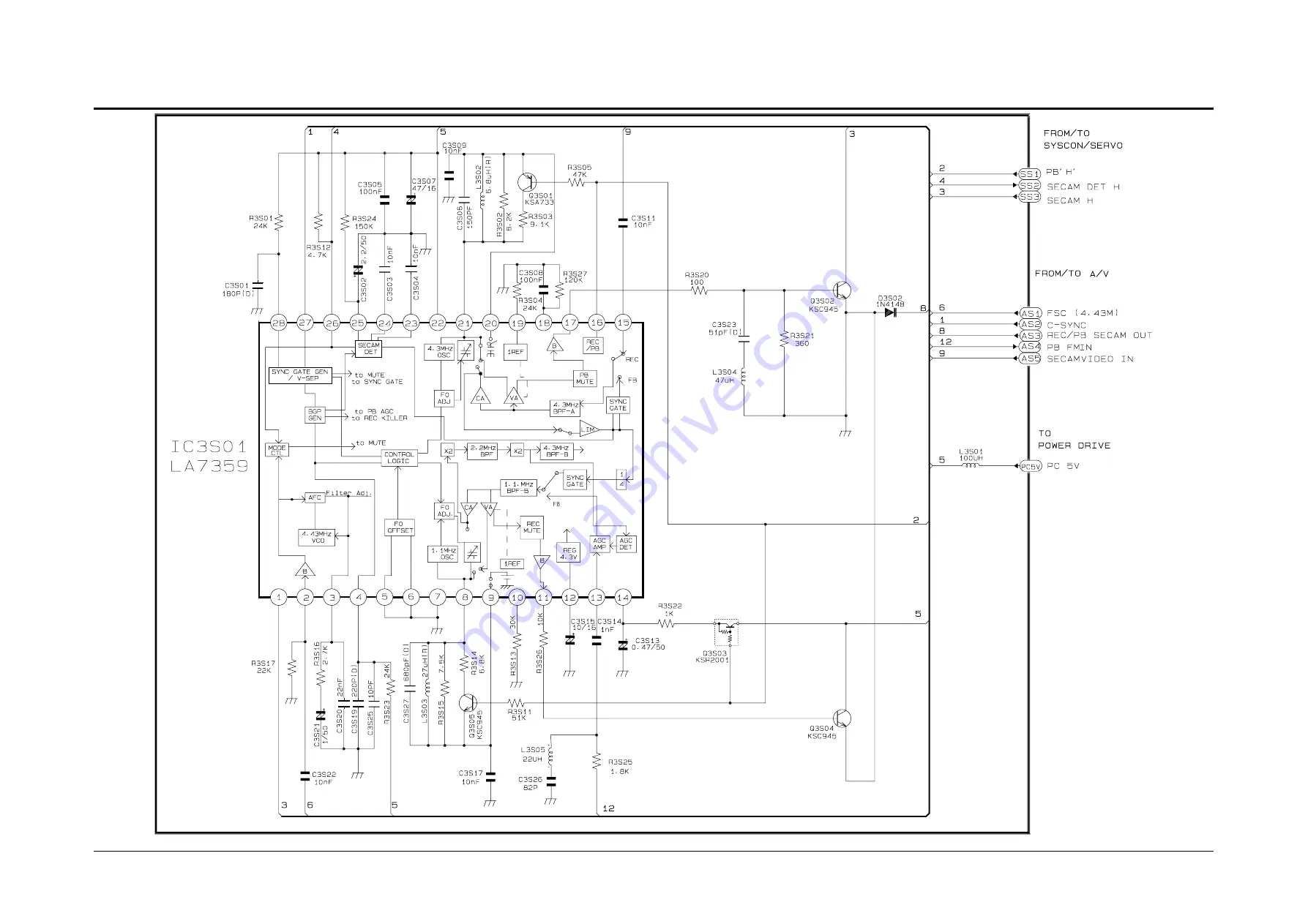 Samsung SV-637B Service Manual Download Page 44