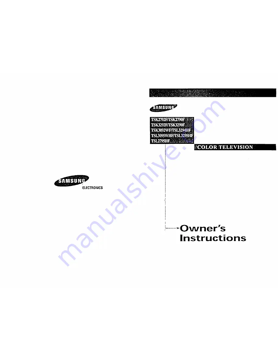 Samsung TSK2792F Скачать руководство пользователя страница 1