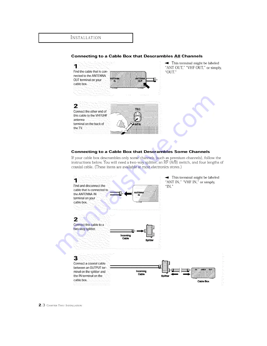 Samsung TXM3096WHF Owner'S Instructions Manual Download Page 18