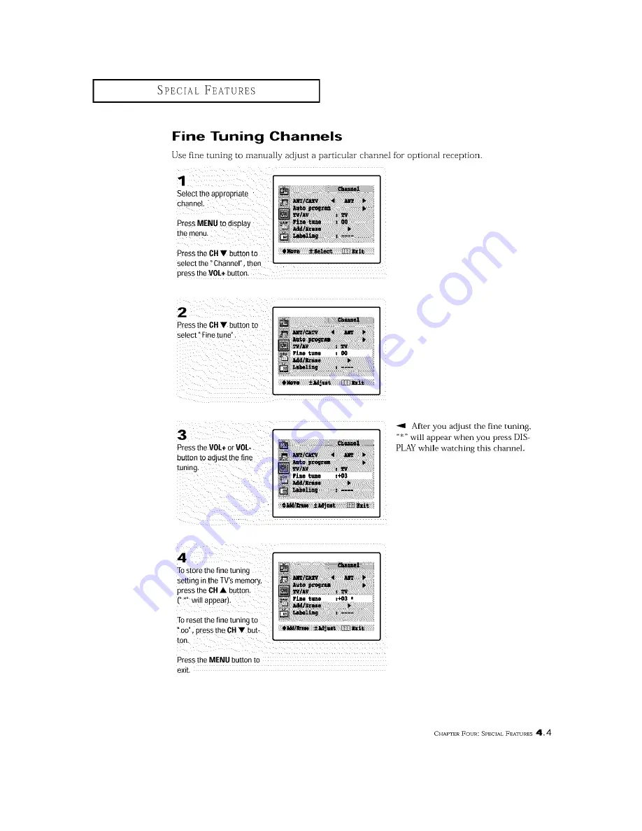 Samsung TXM3096WHF Owner'S Instructions Manual Download Page 46