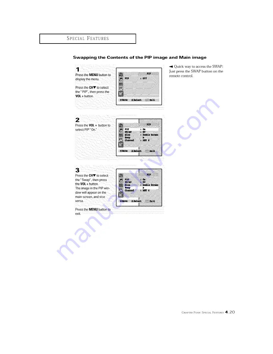 Samsung TXM3096WHF Owner'S Instructions Manual Download Page 62