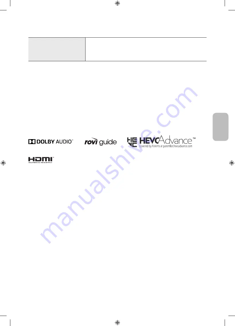 Samsung UE40NU7192 User Manual Download Page 259