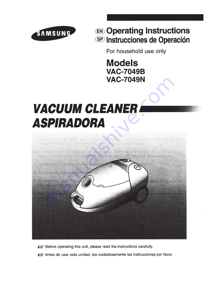 Samsung VAC-7049N Operating Instructions Manual Download Page 1