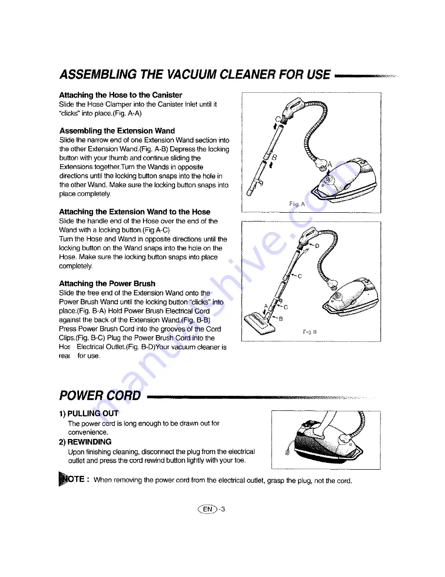 Samsung VAC-9048R Operating Instructions Manual Download Page 4