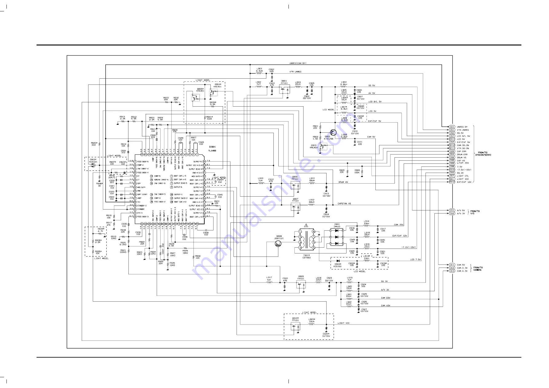 Samsung VPL500 Service Manual Download Page 135