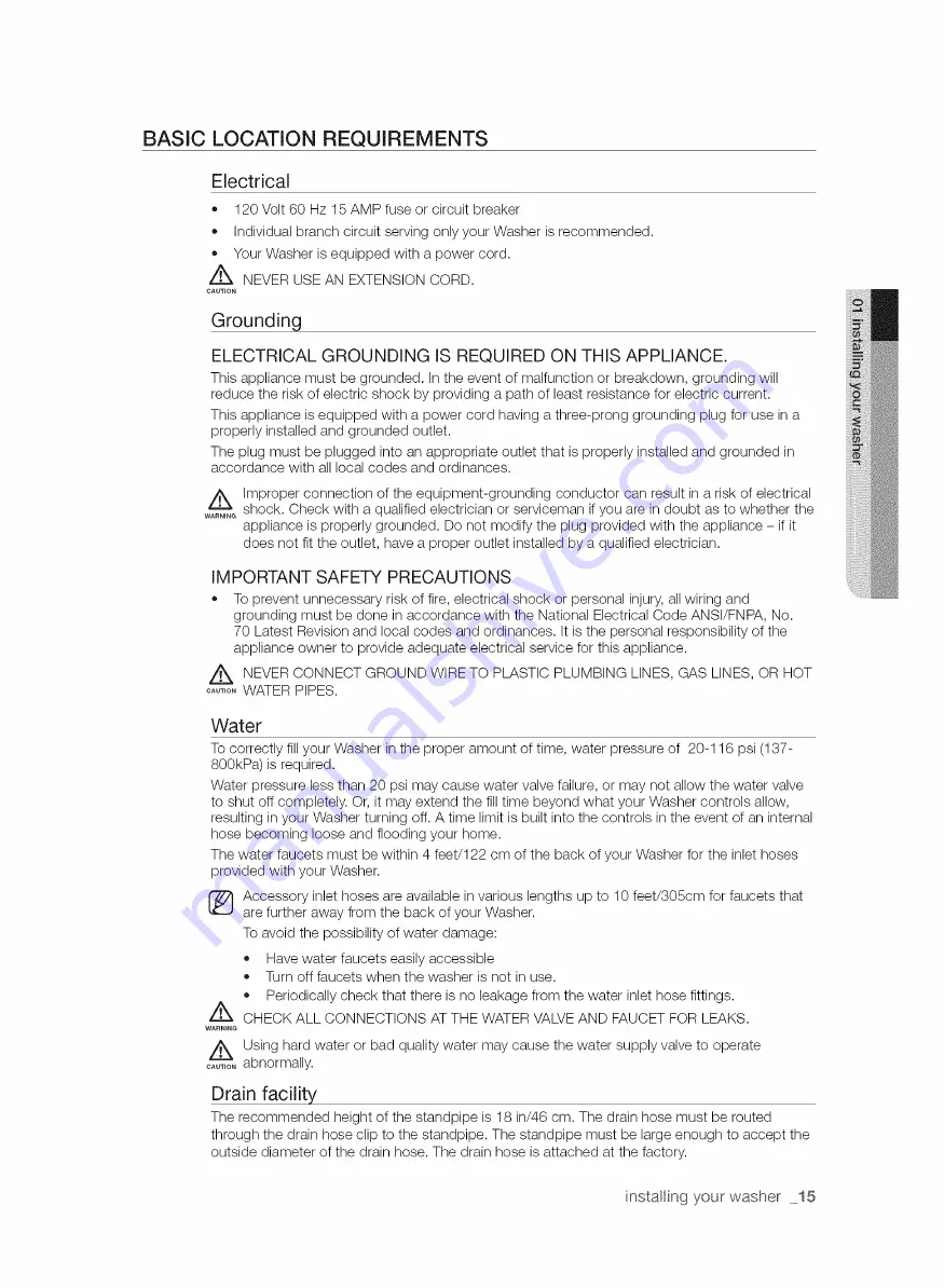 Samsung VRT PLUS WE357 Series User Manual Download Page 15