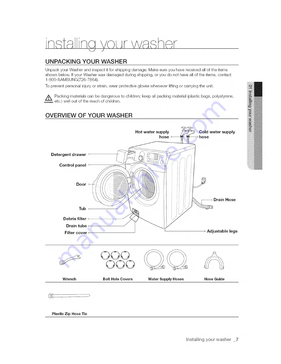 Samsung VRT WF448 Series Скачать руководство пользователя страница 7