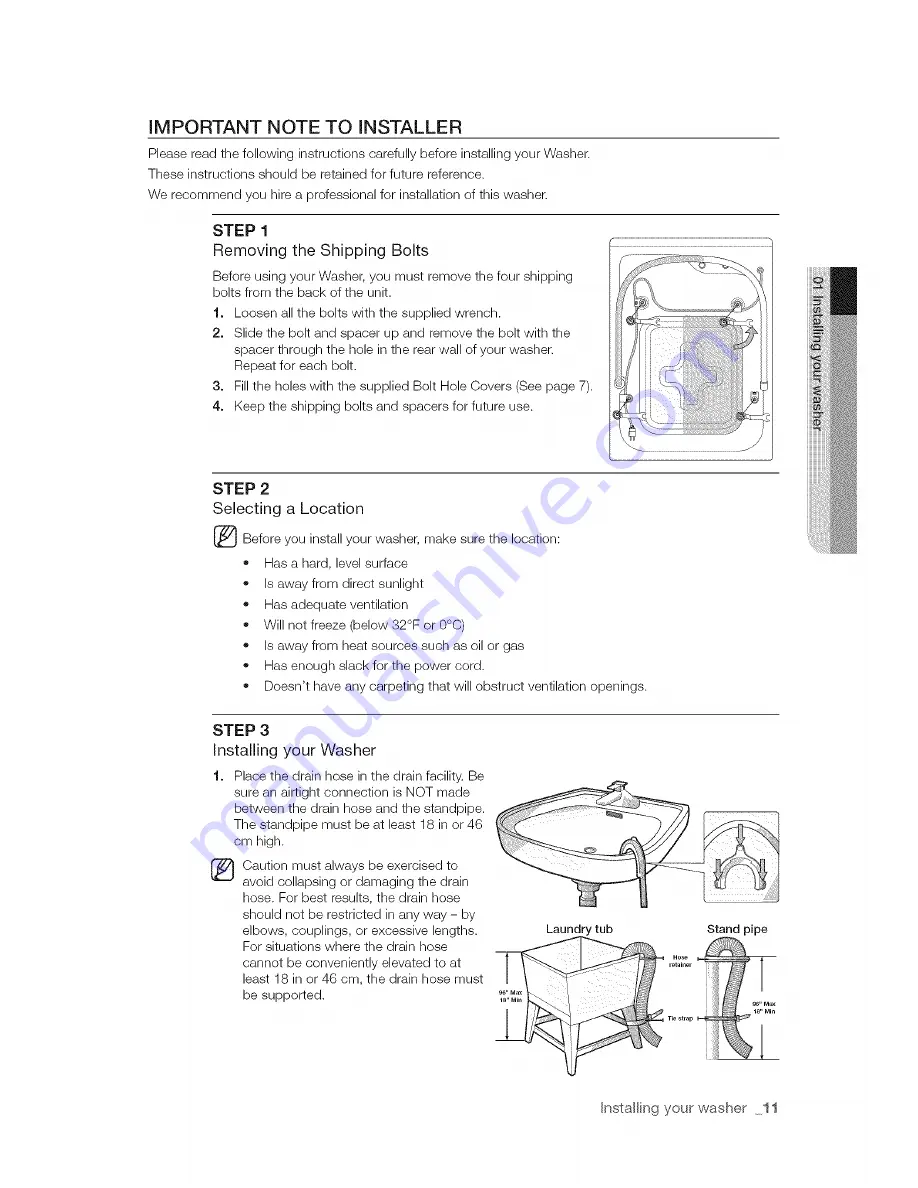 Samsung VRT WF448 Series Скачать руководство пользователя страница 11