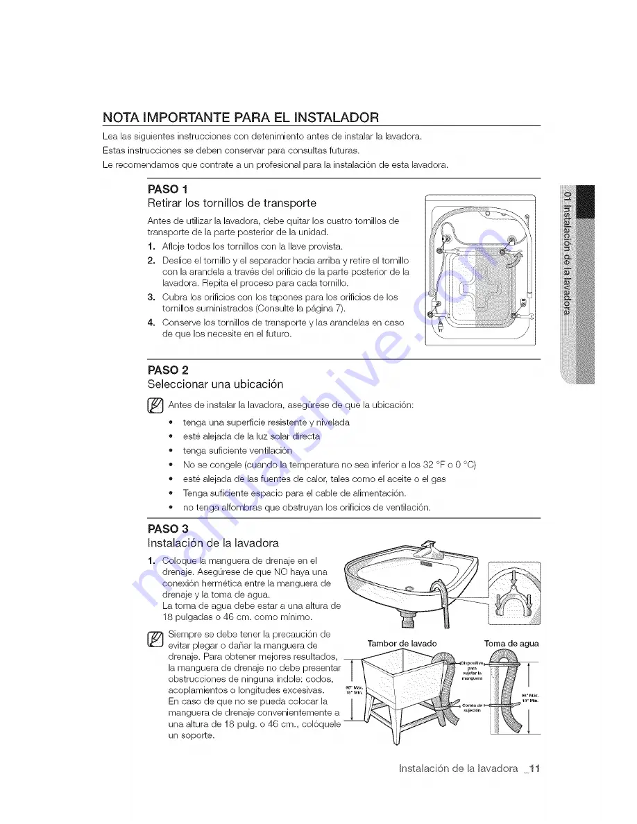 Samsung VRT WF448 Series User Manual Download Page 45