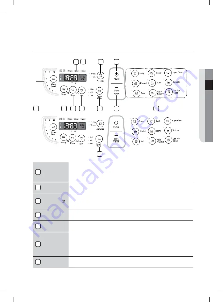 Samsung WA12F5S7 User Manual Download Page 11