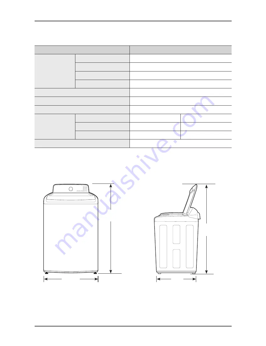 Samsung WA50F9A6DS SERIES Service Manual Download Page 8