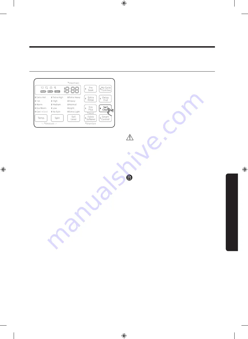 Samsung WA54M8750AV User Manual Download Page 207