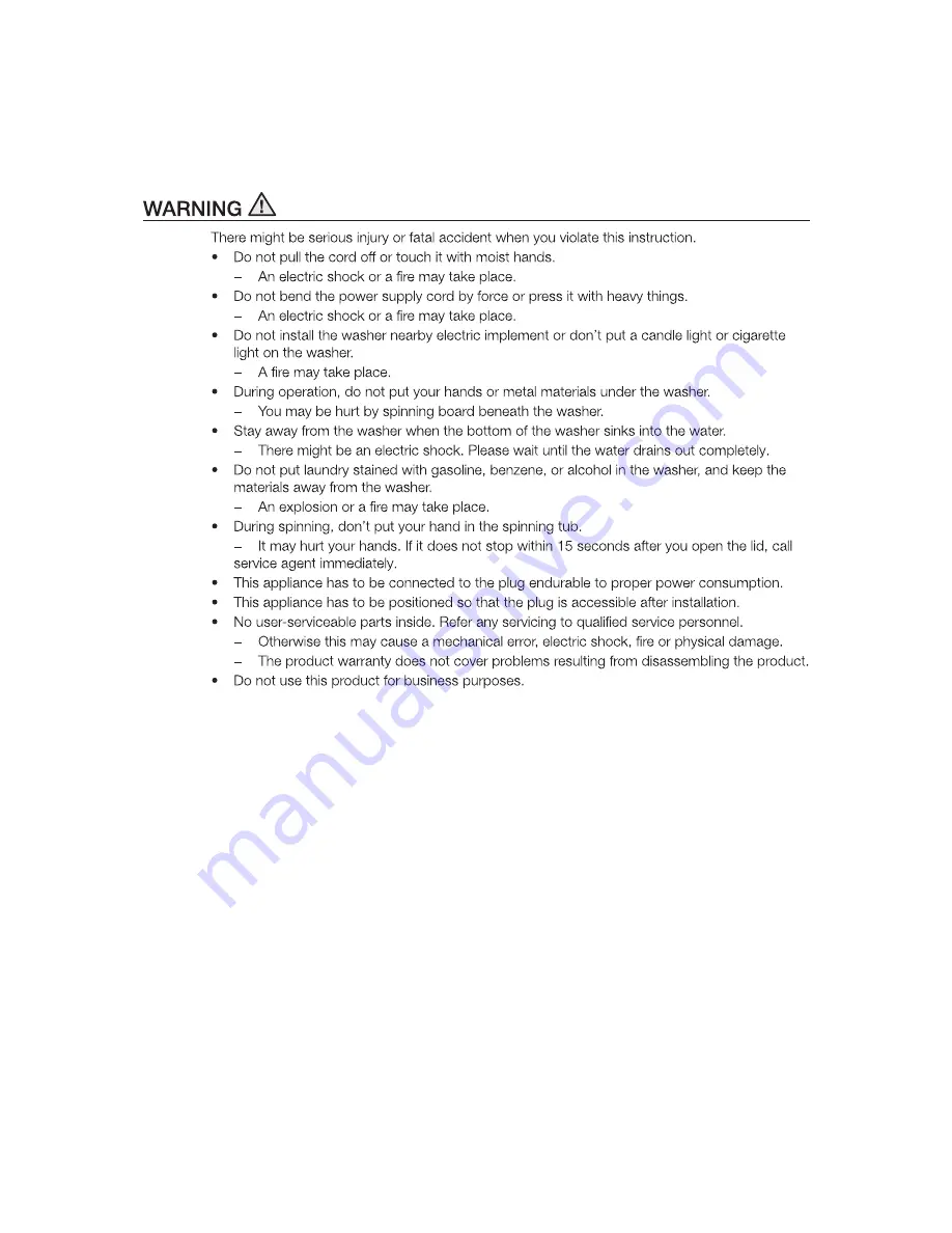 Samsung WA90F5S2 User Manual Download Page 5