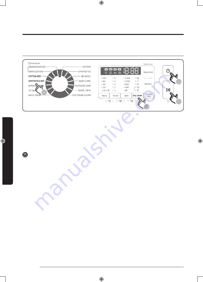 Samsung WD85K5 Series User Manual Download Page 34