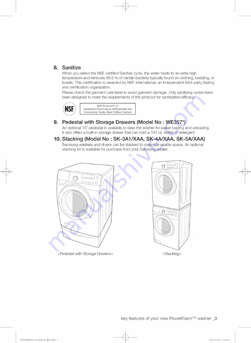 Samsung WE357 series Скачать руководство пользователя страница 3