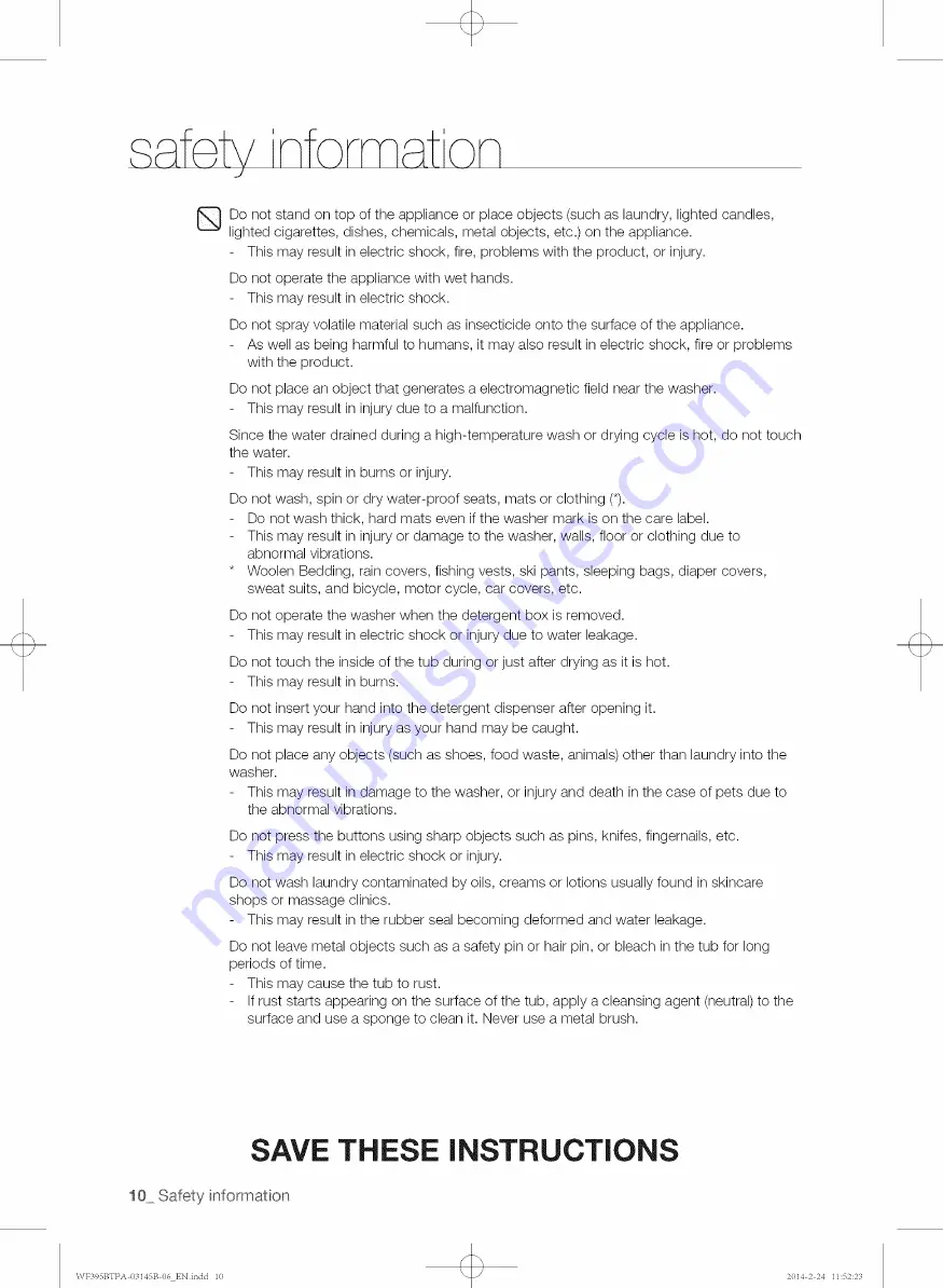 Samsung WE357 series User Manual Download Page 10