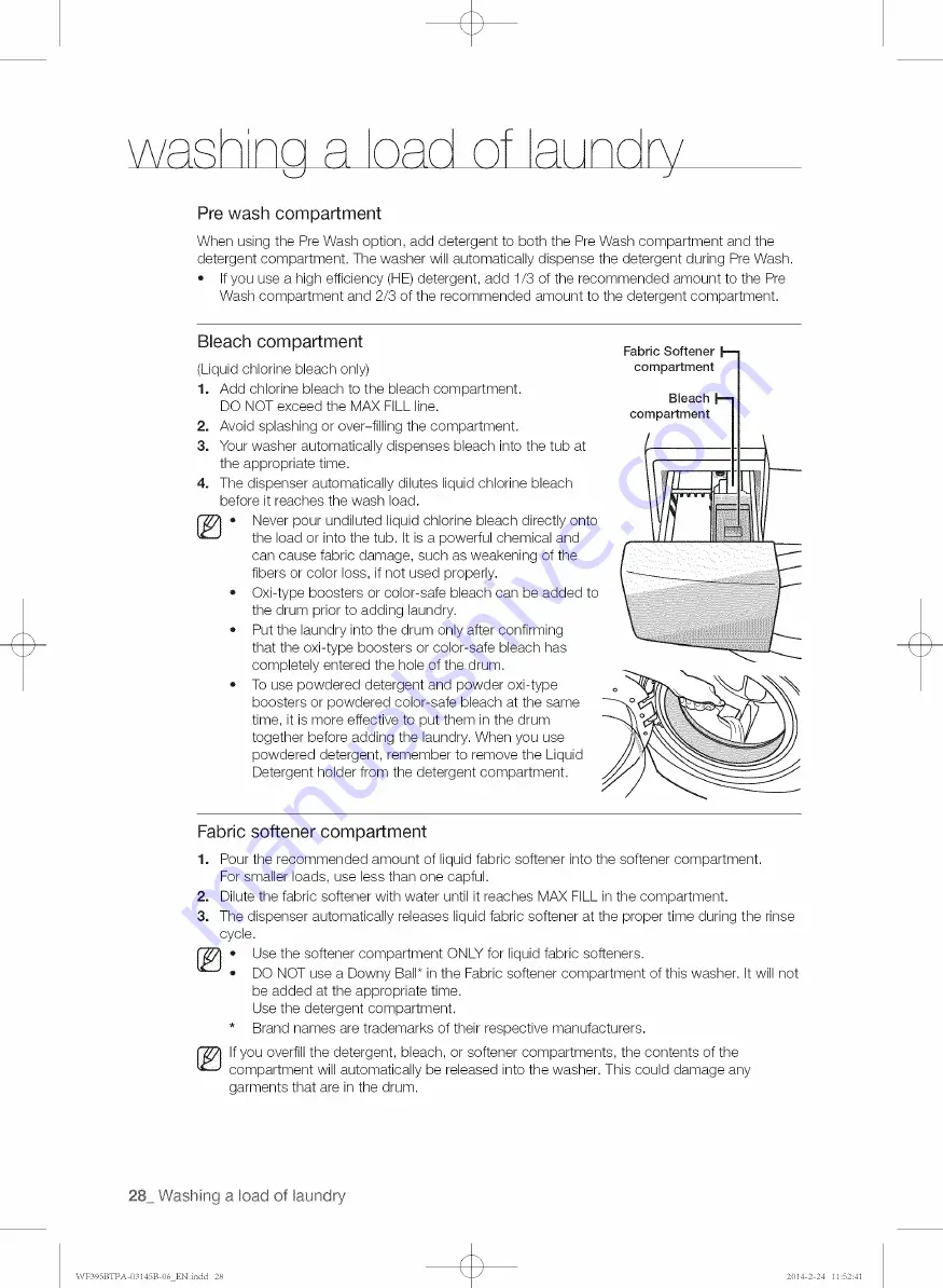 Samsung WE357 series User Manual Download Page 28