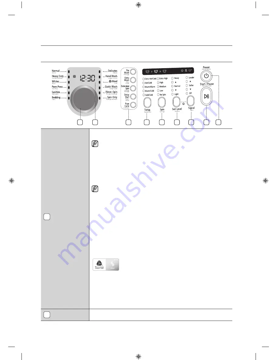 Samsung WE357A7P User Manual Download Page 18