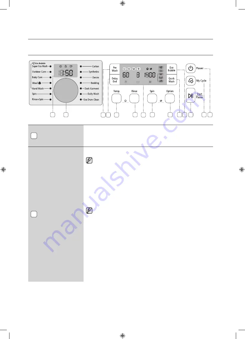 Samsung WF0804W8N/XSG User Manual Download Page 22