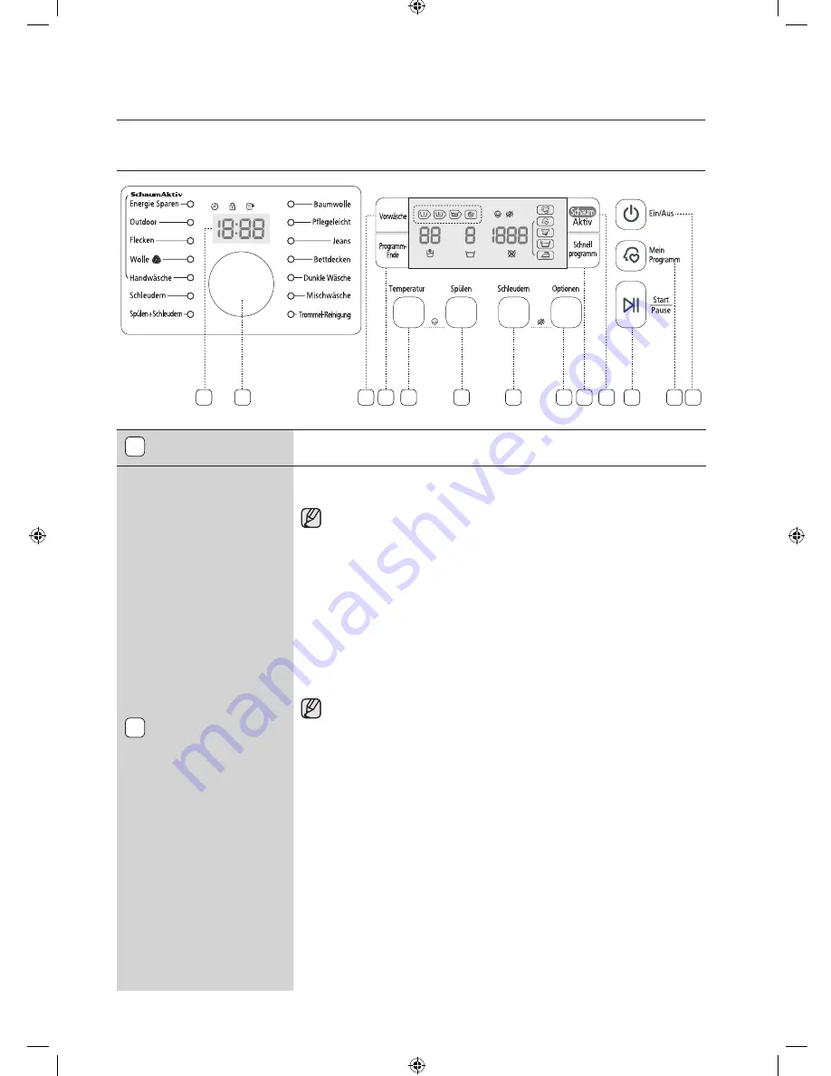 Samsung WF10614YKE/XEG Benutzerhandbuch Download Page 22