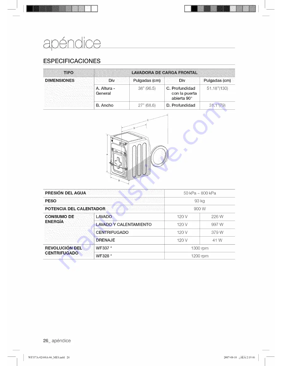 Samsung WF328AAW/XAA-0000 User Manual Download Page 84