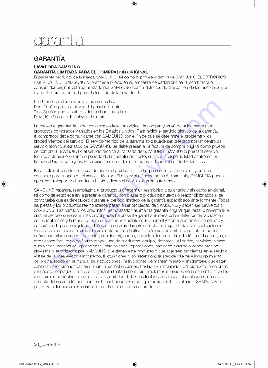 Samsung WF350AN Series User Manual Download Page 74