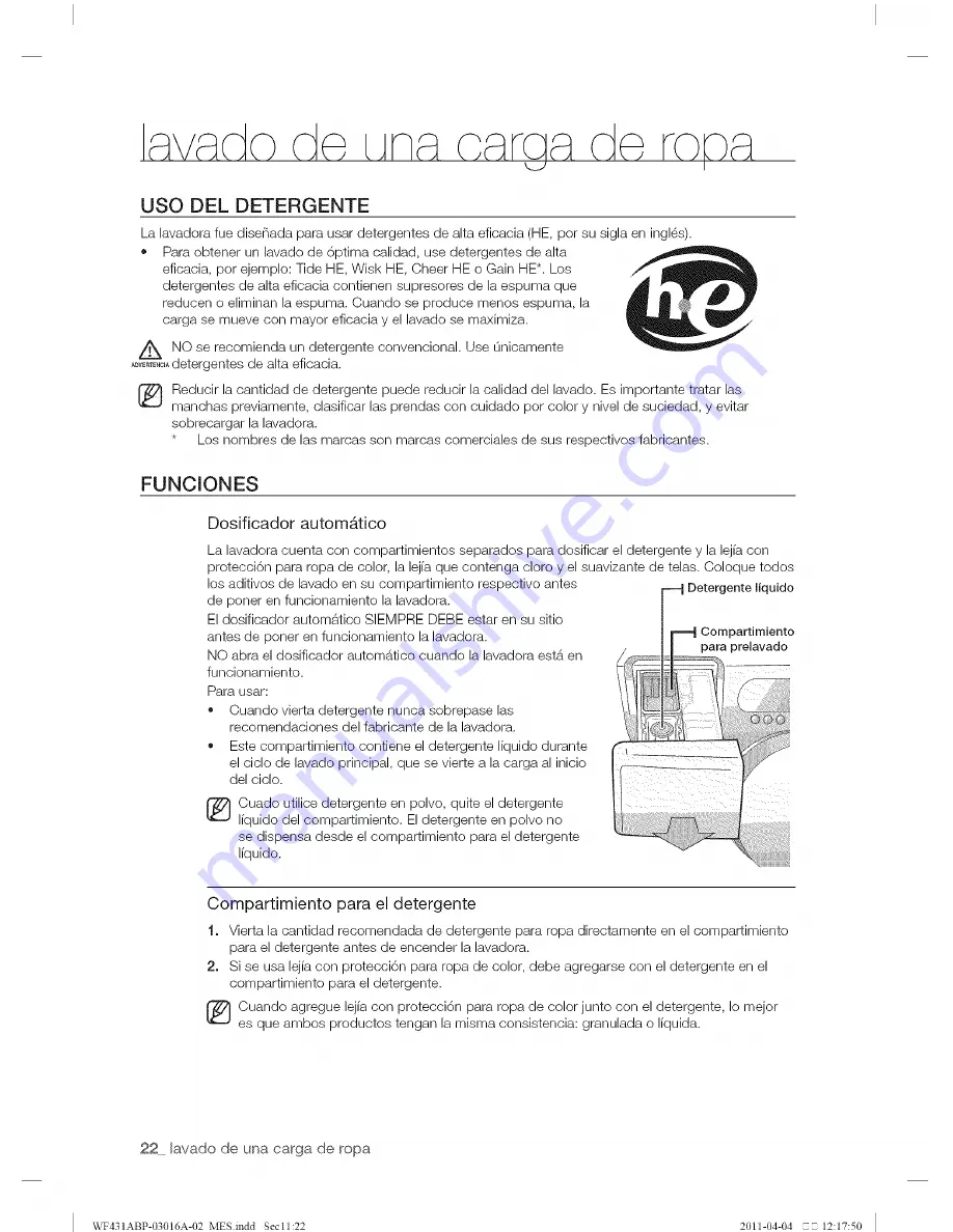 Samsung WF431ABF/XAA User Manual Download Page 58