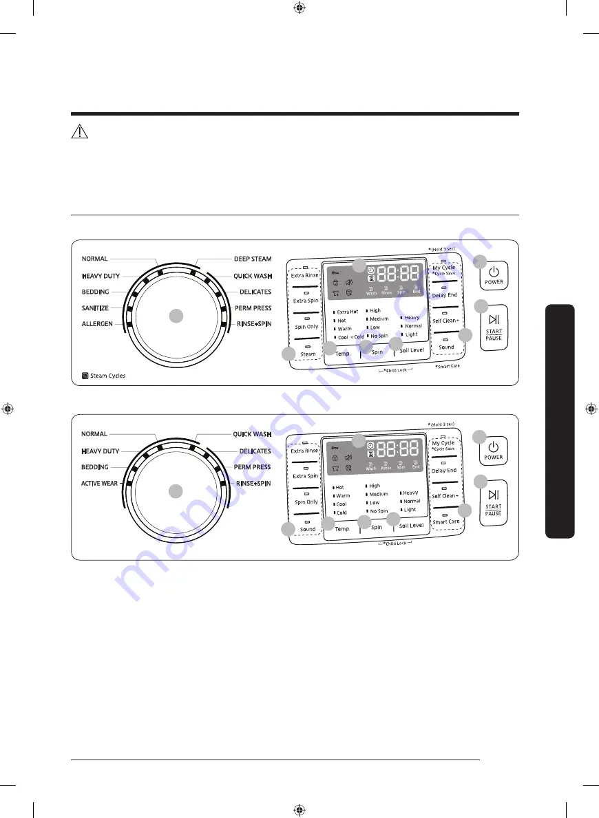 Samsung WF45N5300A Series Скачать руководство пользователя страница 101