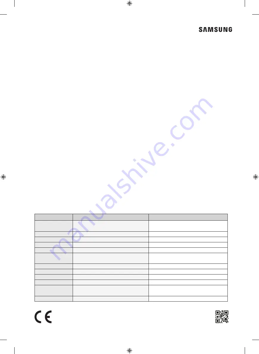 Samsung WW80K6 Series User Manual Download Page 56