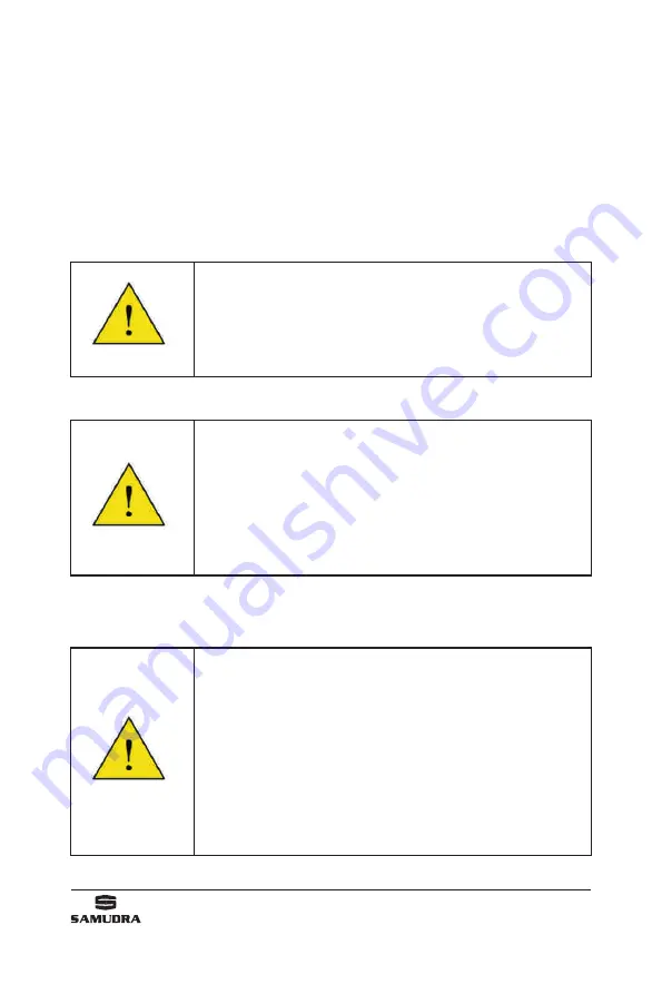 SAMUDRA SSM-N Series Instruction And Operation Manual Download Page 13