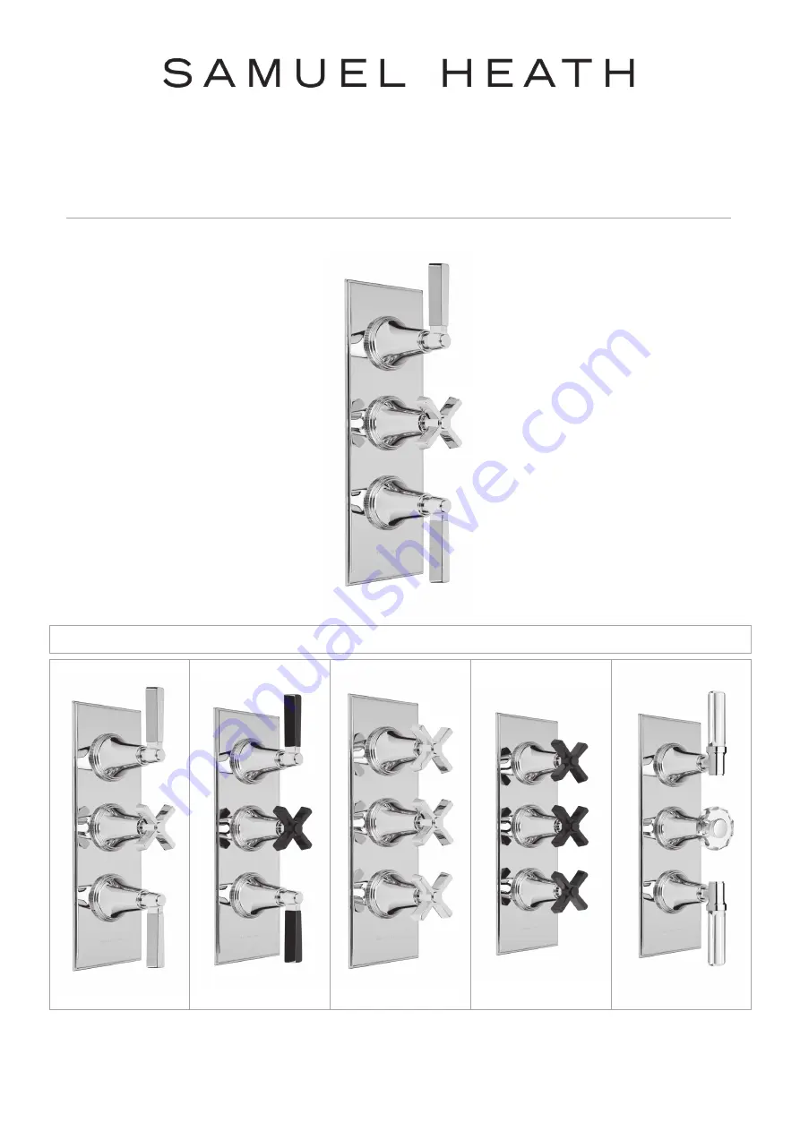 Samuel Heath V603-T Product Data Sheet Download Page 1