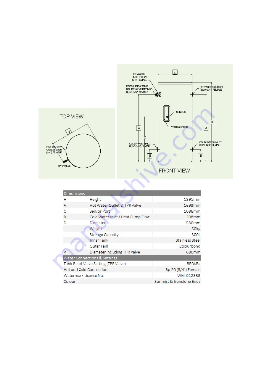 Sanden GAUS-300FQS Owner'S Manual Download Page 16