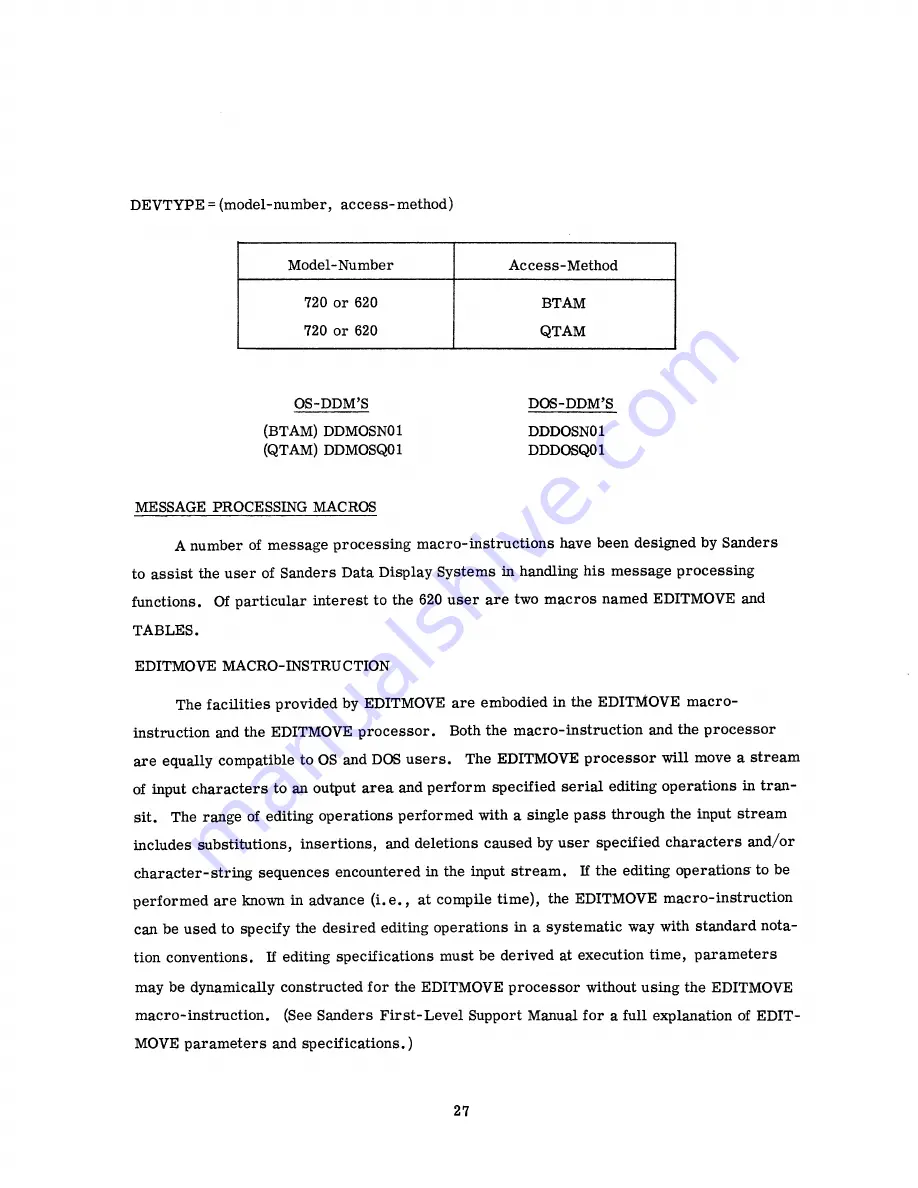 Sanders Associates Sanders 620 Manual Download Page 35