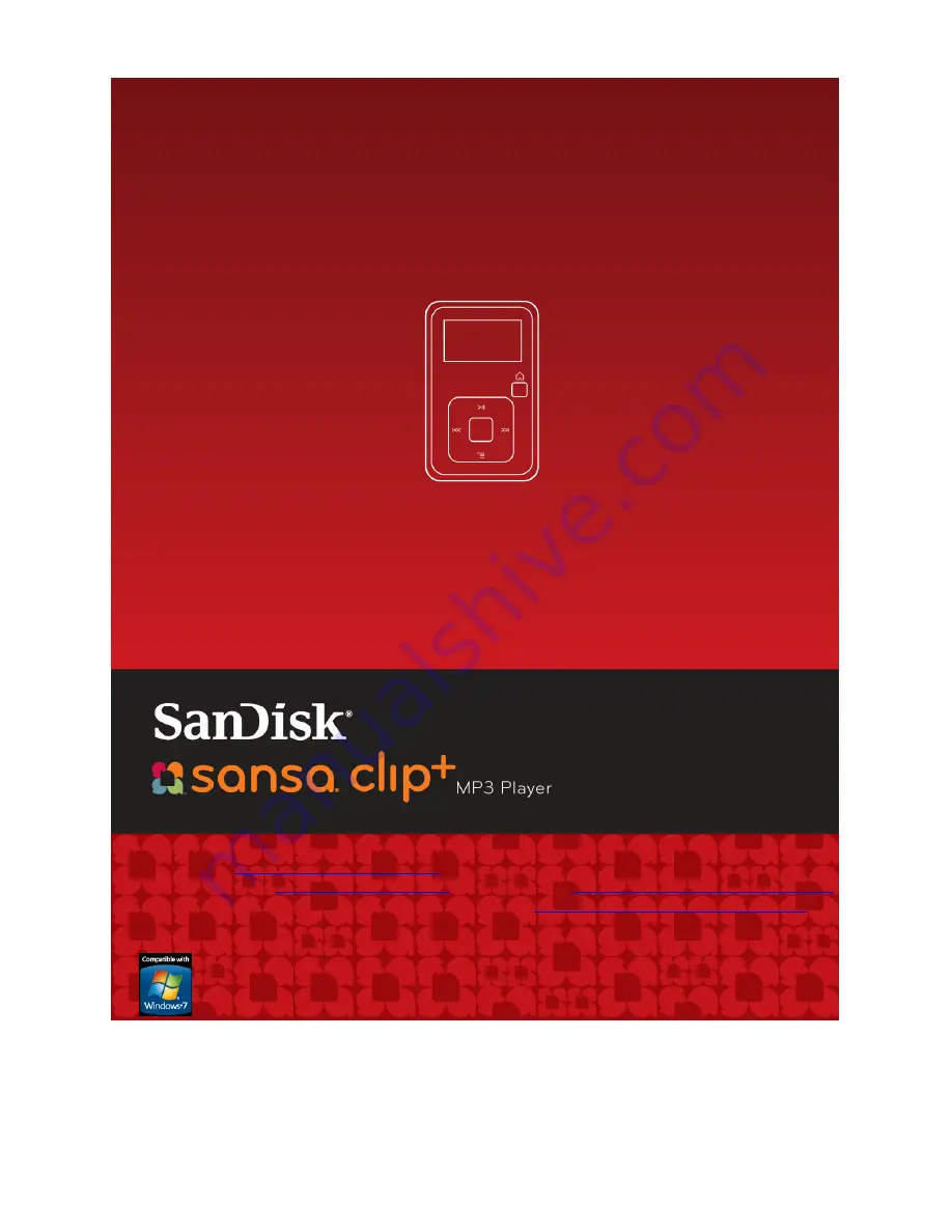 SanDisk Sansa Clip+ Скачать руководство пользователя страница 1